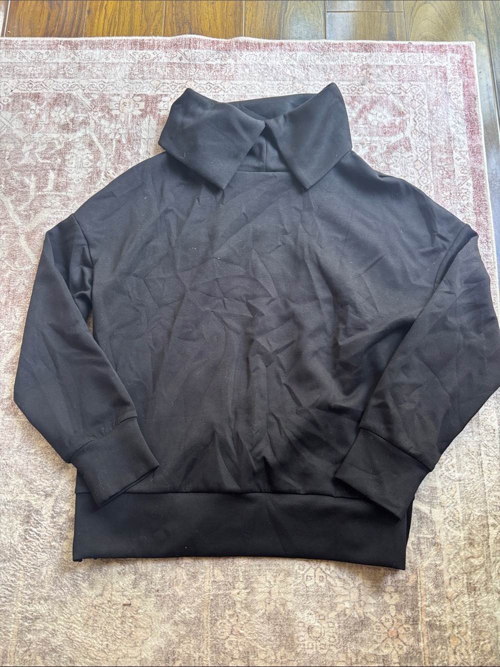 Amazon Women's Black Turtleneck Pullover Jacket